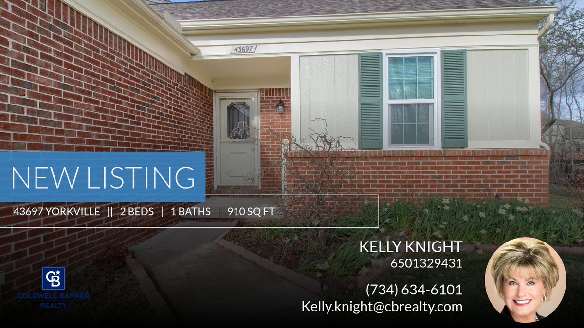 KellyKnightSold's tweet image. 📍 New Listing 📍 Take a look at this fantastic new property that just hit the market located at 43697 Yorkville in Canton Charter Township. Reach out here or at (734) 634-6101 for more information

Kelly Knight homeforsale.at/43697_YORKVILL…