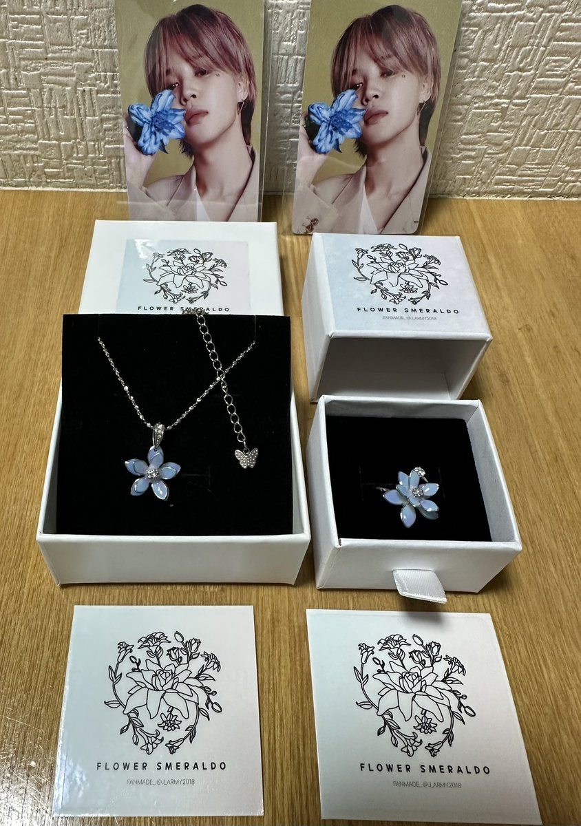 <a href="/J_ARMY2018/">제이유 Jay U💜⁷</a> 님   
<a href="/pala_JPGO/">pala G.O -SLOW-</a> 様

ジミンちゃんみたいに綺麗で儚くてかわいいネックレスとリングが届きました♡
素敵なグッズ、ありがとうございました。