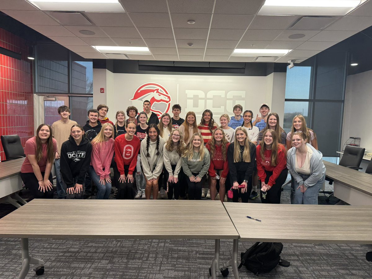 sblum's tweet photo. DCG National Honor Society students surprising district staff with a breakfast this morning! What a way to start off the day! The future is bright! #dcgexcellence #family https://t.co/WafQwuX8NM