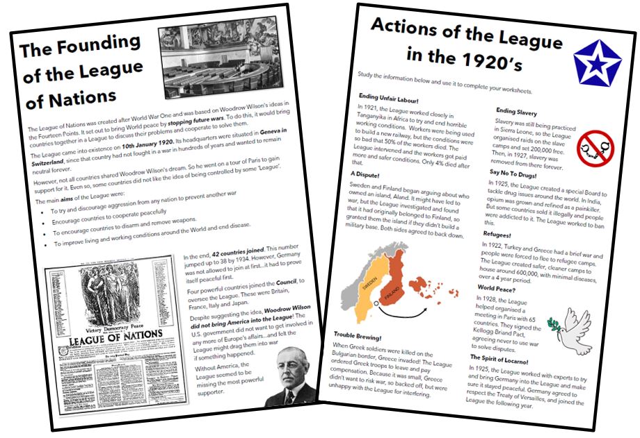 andyhassan1985's tweet photo. A KS3 lesson on why the League of Nations was founded. This one has students summarising and rating their successes. Have a look at the PDF worksheet: https://t.co/JrtRzH2hvt and the full, editable lesson: https://t.co/os7sqYEjfH #historyteacher https://t.co/uDhTCSEwWv