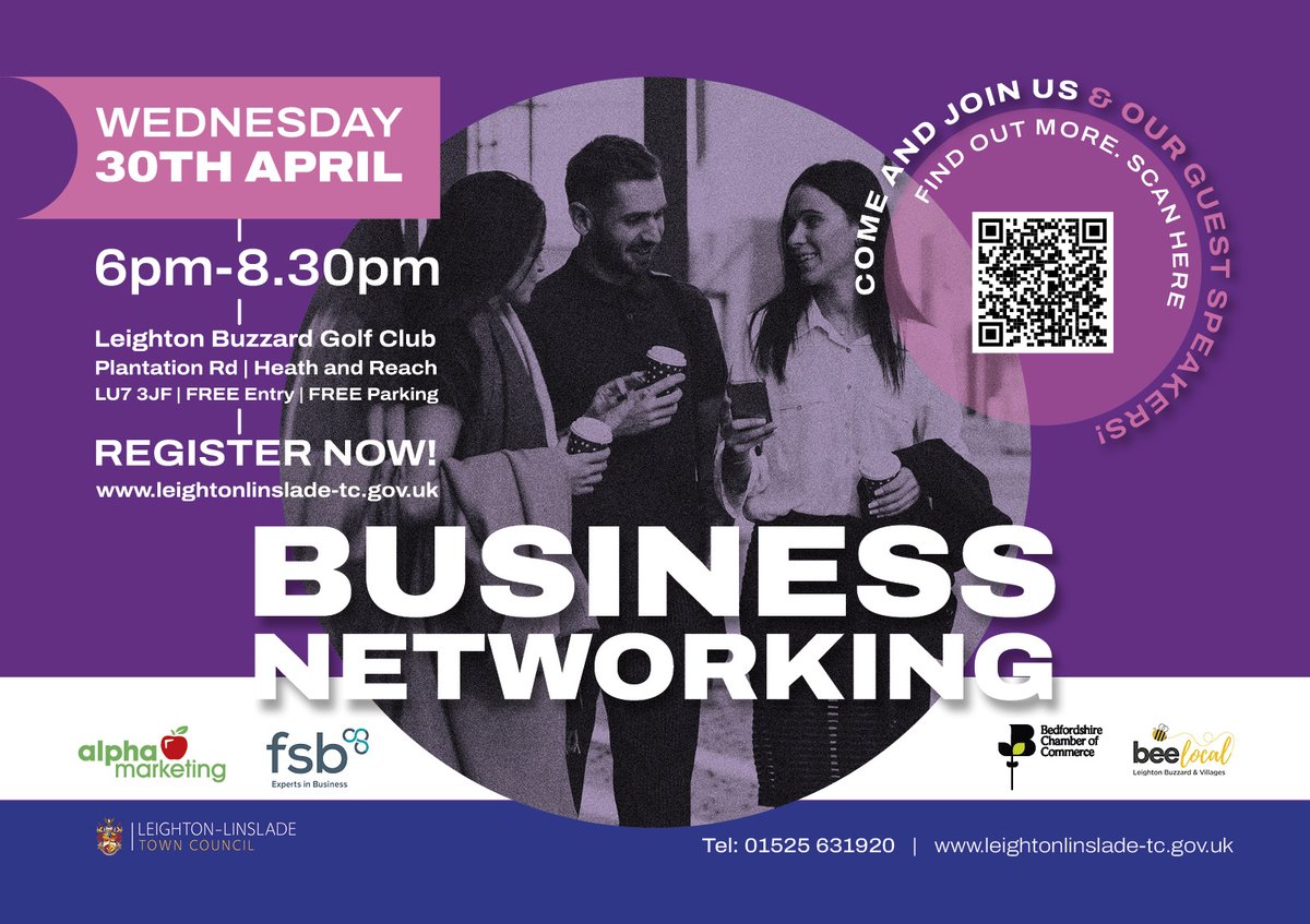 Be Central Beds (@becentralbeds) on Twitter photo Make sure that you do not miss the Annual #Spring Business Networking Event held in #LeightonBuzzard.
Register your place now: ow.ly/YZIX50VCcB3
<a href="/letstalkcentral/">Central Bedfordshire Council</a> <a href="/fsbbedcambhert/">Suzanna Austin</a> <a href="/LLTCNews/">Leighton-Linslade TC</a>
#BeCentralBeds #LLTCNEWS Make sure that you do not miss the Annual #Spring Business Networking Event held in #LeightonBuzzard.
Register your place now: ow.ly/YZIX50VCcB3
<a href="/letstalkcentral/">Central Bedfordshire Council</a> <a href="/fsbbedcambhert/">Suzanna Austin</a> <a href="/LLTCNews/">Leighton-Linslade TC</a>
#BeCentralBeds #LLTCNEWS