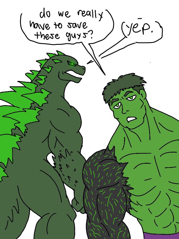 DontavionW98288's tweet photo. Save them 
#godzilla #Hulk #hulkzilla https://t.co/4CU5NX2ygs