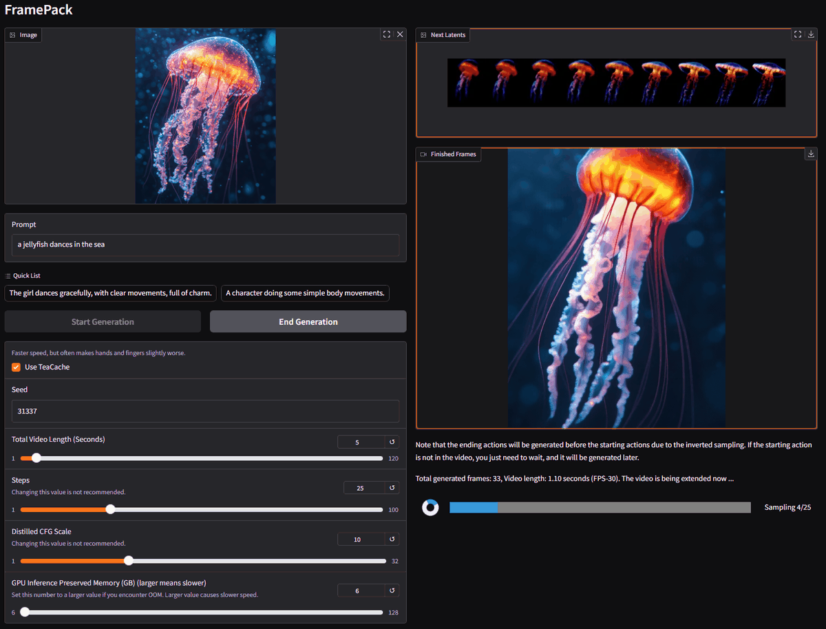 FramePack is here! ✨ Official implementation for "Packing Input Frame Context" - a next-frame prediction structure for video gen! 🔥 Compresses context, runs efficiently on 6GB GPU (even 13B models!)  #VideoAI #AIresearch #VideoGeneration #FramePack
