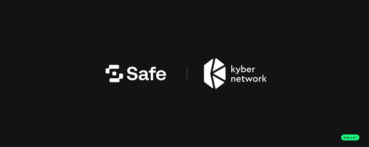 safe's tweet photo. ✨ Premium Safe App: @KyberNetwork

KyberSwap is integrated with Safe{Wallet}—offering deep liquidity aggregation, smart routing, and limit orders for your multisig.

Trade directly from your Safe with precision and control.

 → https://t.co/9q5WqkhmDJ https://t.co/eXuZBBG9tk