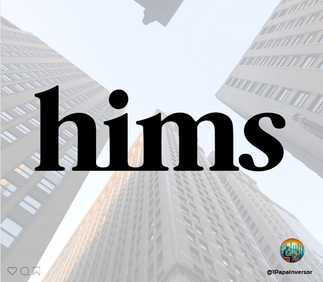 asymmetricradar's tweet photo. Solamente mirando las métricas $HIMS es un LONG sin investigar tanto!
.
Técnicamente aún el #AVWAP del IPO indica que está muy saludable.
.
----------------------------------------------------------------------------------- $NQ $ES #volatilty #inversiones #FinanzasPersonales #EducacionFinanciera #FinancialEducation #Inversión #Economía #NASDAQ #NASDAQ100 $QQQ $GOOG $AMZN $AAPL $MSFT $TSLA $META