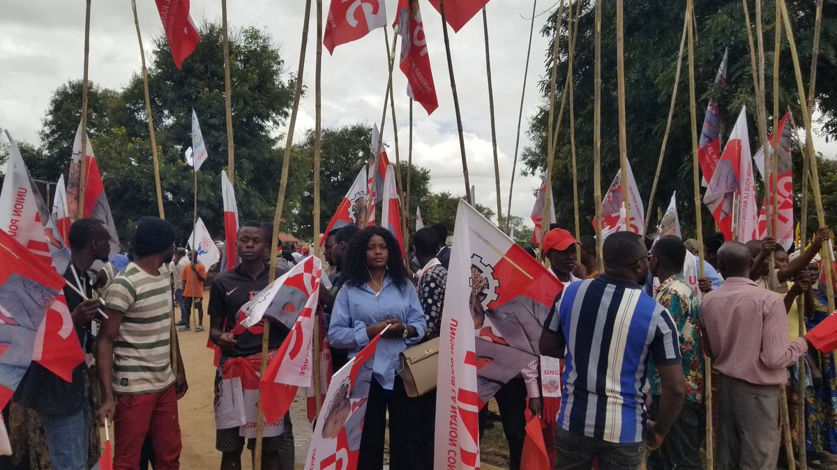 Une mobilisation remarquable de l'UNC/Haut-Katanga que dirige Madame <a href="/RizikiMaryse/">Maryse Riziki</a> lors de l'accueil du Chef de l'Etat, Felix Antoine TSHISEKEDI TSHILOMBO, en visite de travail dans la ville cuprifère, Lubumbashi.