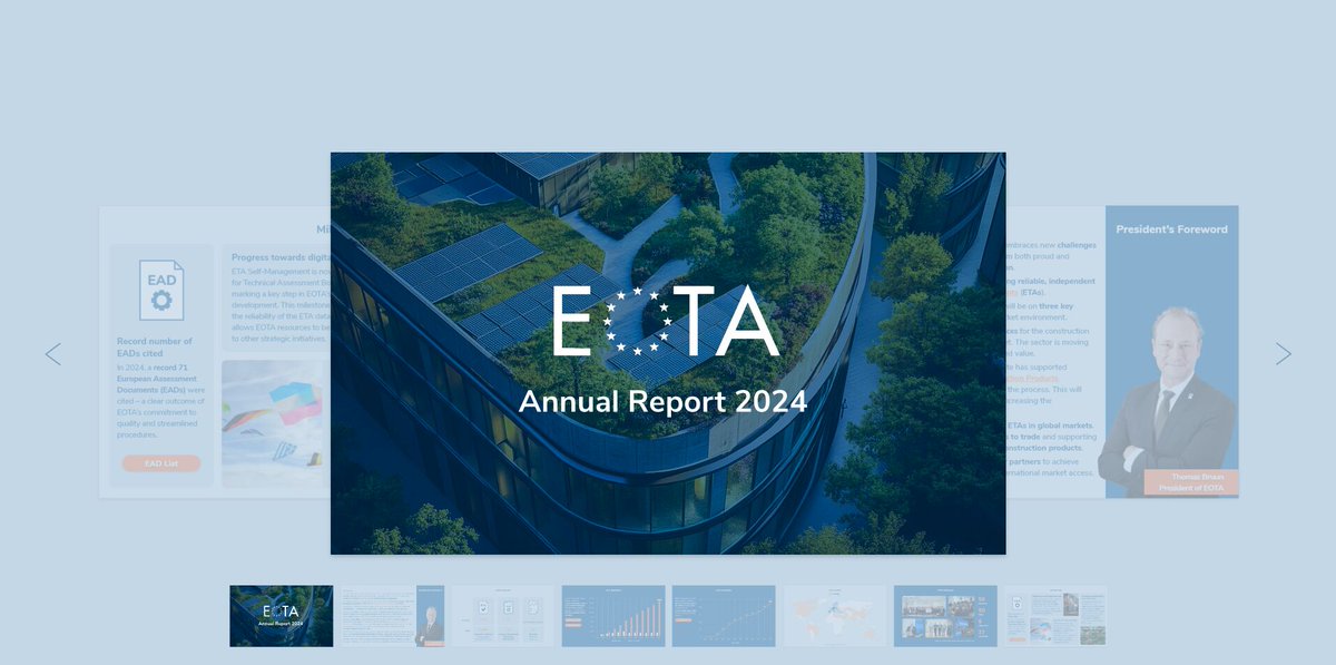 The EOTA Annual Report 2024 was published earlier this week – designed and brought to life by @PHRENOS!

This year, we have delivered an interactive, modern, and forward-thinking report.💡

Explore it here 👉 eota.eu/news/eota-annu…