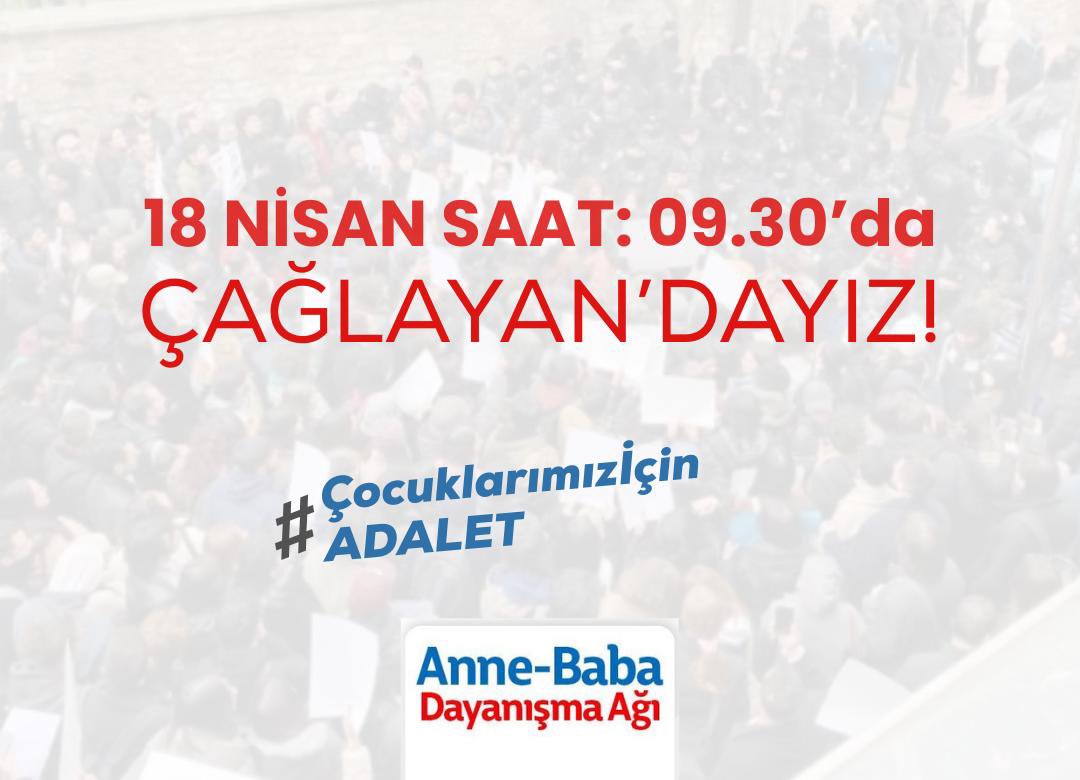 Serbest bırakılmayan, tutuksuz yargılanacak olan, ev hapsi, adli kontrol şartı verilen tüm çocuklarımız için 18 Nisan’da Çağlayan’dayız. Günlerdir yürekleri çocuklarımızla birlikte atan herkesi bekliyoruz. Bu akşam 21:00’da yine
#ÇocuklarımızİçinAdalet etiketinde buluşuyoruz.