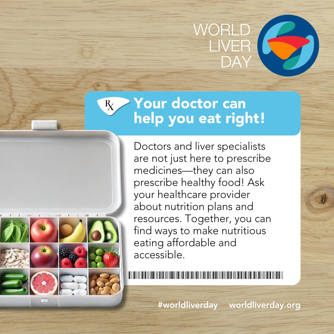 ERN RARE LIVER (@ern_rare_liver) on Twitter photo Today is #WorldLiverDay 🌍💚
ERN RARE-LIVER joins the global effort to raise awareness for liver health and rare liver diseases. This year’s theme, “Food is Medicine,” highlights the important role of nutrition in patient care.
#RareLiver #FoodisMedicine
<a href="/WorldLiverDay/">World Liver Day</a> Today is #WorldLiverDay 🌍💚
ERN RARE-LIVER joins the global effort to raise awareness for liver health and rare liver diseases. This year’s theme, “Food is Medicine,” highlights the important role of nutrition in patient care.
#RareLiver #FoodisMedicine
<a href="/WorldLiverDay/">World Liver Day</a>