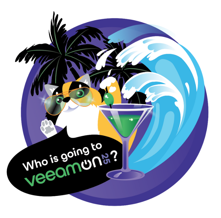 VeeamON is days away! Can't join us in San Diego? There is still time to register for the incredible online experience. Sign up here - vee.am/moX5Kwq 
We'll see you there! 🌊 #VeeamON