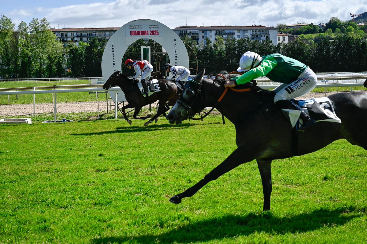 HipodromoSnSn's tweet photo. 🏇 3. Lasterketa - 3. Jardunaldia (Udaberria - Primavera)
📅 2025 / 04 / 17
🥇Premio Yeguada Militar (Abdel - Amadeo Modigliani - Gael Legacy) (3 años - Maiden) - 1.500 metros. 
 
🐴 PINARELLU (FR)
🧢 Denisa Sikorova
👤 Cristina Buesa
👕 Bravo Tango
 
📋 Orden definitivo: 3 - 6 - 1 - 5 - 7
 
🎉 Zorionak! 
 
📸  @argindar 
 
#MadeInHipodromoa