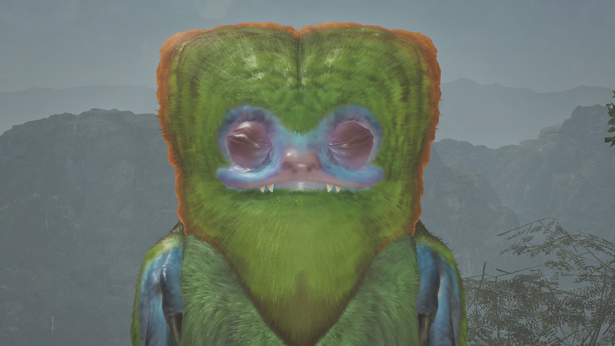 目ェつぶっちゃったオメカシプテルス
#モンハンワイルズ