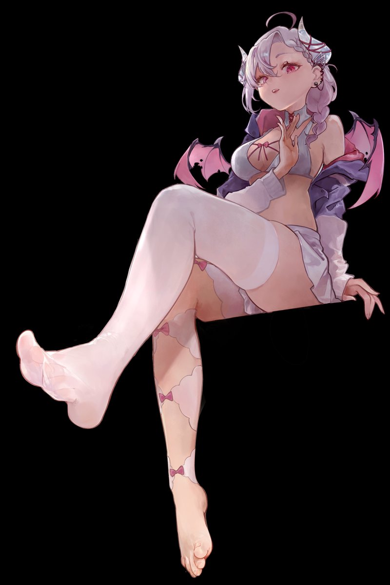 Ohh! I've got a hundred followers!!!😘 #commissionart 
#WhiteStockings