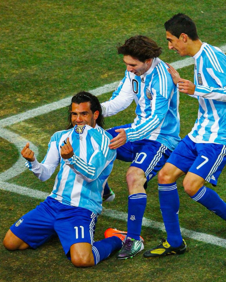 Tevez, Messi e Di Maria. 🇦🇷😍