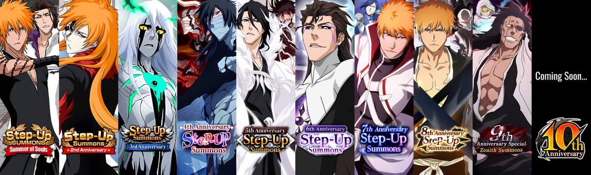 BBSWorldChamp's tweet image. BLEACH BRAVE SOULS IS ABOUT TO HIT 10 YEARS!
If what I&apos;m hearing is true, the 10th Anniversary might be our biggest one yet!