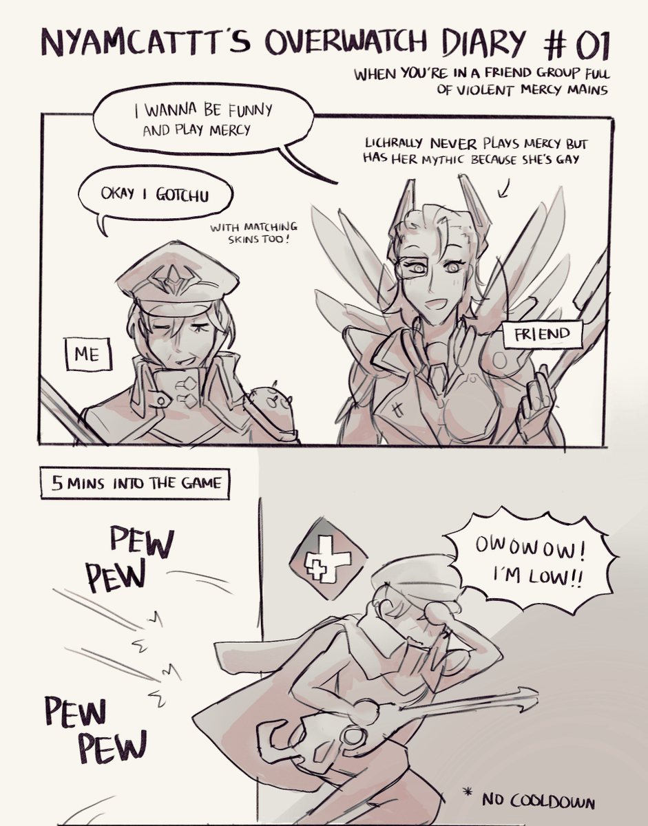 i play this silly game so much i've decided to start turning my funny moments into an on going comic series #overwatch