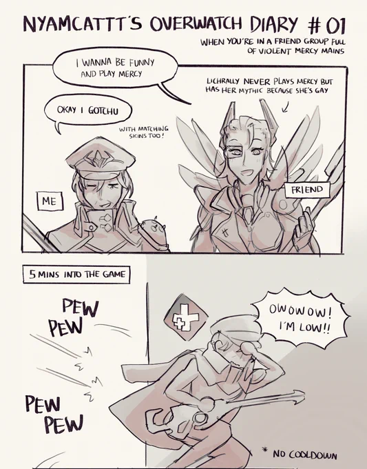 i play this silly game so much i've decided to start turning my funny moments into an on going comic series #overwatch 