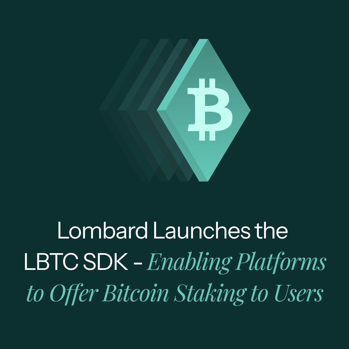 Lombard has launched the LBTC SDK – the easiest way for wallets, exchanges,  and staking platforms to integrate liquid Bitcoin staking. Leading  exchanges Bybit & Binance already offer it to users via