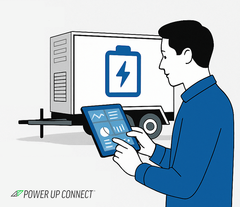 PowerUpConnect's tweet photo. Is your Mobile BESS well-managed? You could be missing out on key optimizations. Check out our new blog post to learn more: 

https://t.co/zmTK5XNAke

#OptimizingMobileBESS #MobileBESS #PowerUpConnect #MobileBESSManagement https://t.co/Y6SbeFlXUd