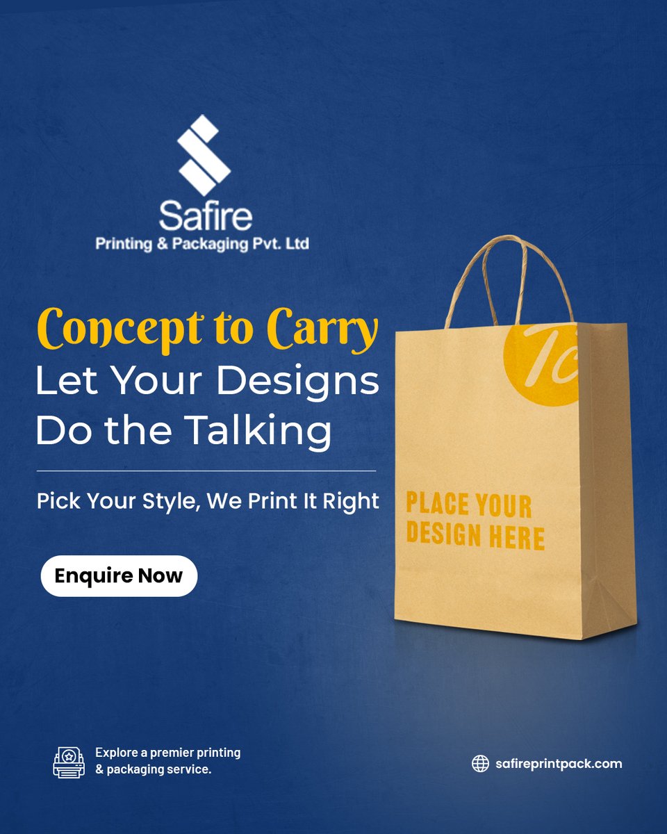 safirepackprint's tweet image. Your brand deserves more than plain packaging. 
Stand out with paper bags printed your way — bold, stylish, and unmistakably you.

Visit us via @safirepackprint for more. 

#SafirePrintingPackaging #safireprintpack #handfans #paperbags #Customprintedpaperbags  #PrintedPackaging