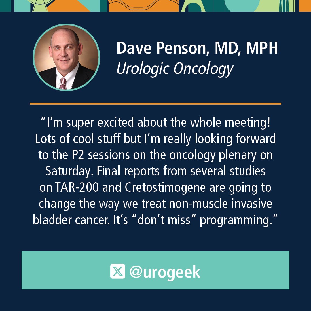 AmerUrological's tweet image. 1/2: Attention urologic oncologists! 🎉 Whether you&apos;re joining us in person or tuning in from the comfort of your home, don’t miss out on connecting with your fellow urologic oncologists on the Who to Follow list this year! Stay ahead of the game with all the exciting updates and…