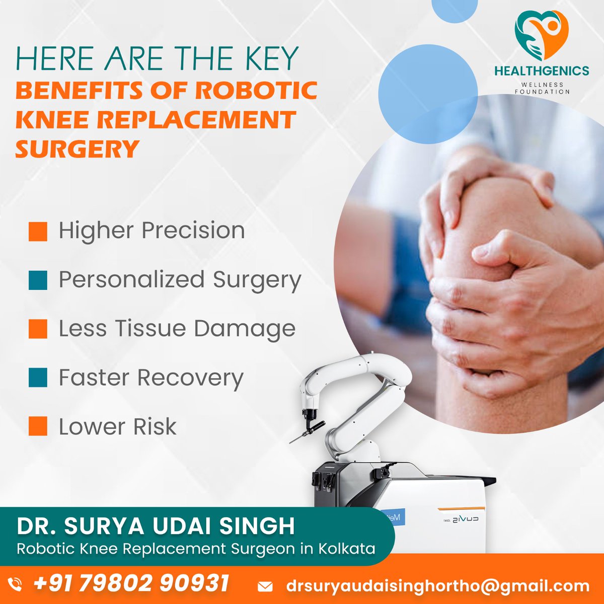 DrSUSinghNH's tweet photo. 𝐑𝐨𝐛𝐨𝐭𝐢𝐜 𝐊𝐧𝐞𝐞 𝐑𝐞𝐩𝐥𝐚𝐜𝐞𝐦𝐞𝐧𝐭 𝐢𝐬 𝐭𝐫𝐚𝐧𝐬𝐟𝐨𝐫𝐦𝐢𝐧𝐠 𝐣𝐨𝐢𝐧𝐭 𝐜𝐚𝐫𝐞 𝐰𝐢𝐭𝐡 𝐮𝐧𝐦𝐚𝐭𝐜𝐡𝐞𝐝 𝐚𝐜𝐜𝐮𝐫𝐚𝐜𝐲 𝐚𝐧𝐝 𝐟𝐚𝐬𝐭𝐞𝐫 𝐫𝐞𝐜𝐨𝐯𝐞𝐫𝐲. 
#DrSuryaUdaiSingh #OrthopedicSurgery #kneereplacement #kneesurgery #robotics https://t.co/oXyecsExRm