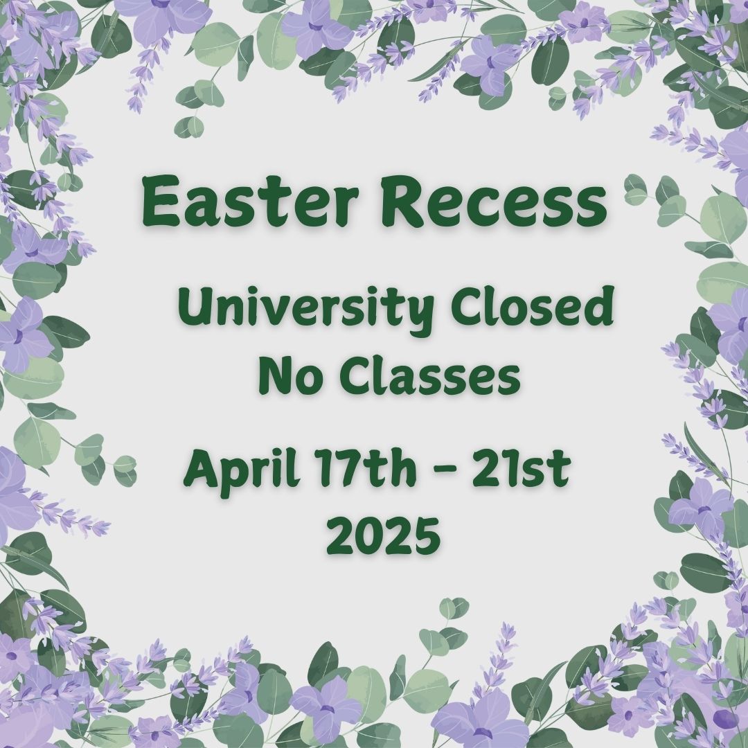 St. John's College of Pharmacy and Health Sciences wishes everyone a happy Easter recess!