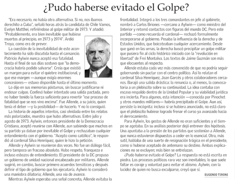 eugeniotironi's tweet photo. Sobre la polémica levantada por Mathei. https://t.co/yLjLsCVQSM