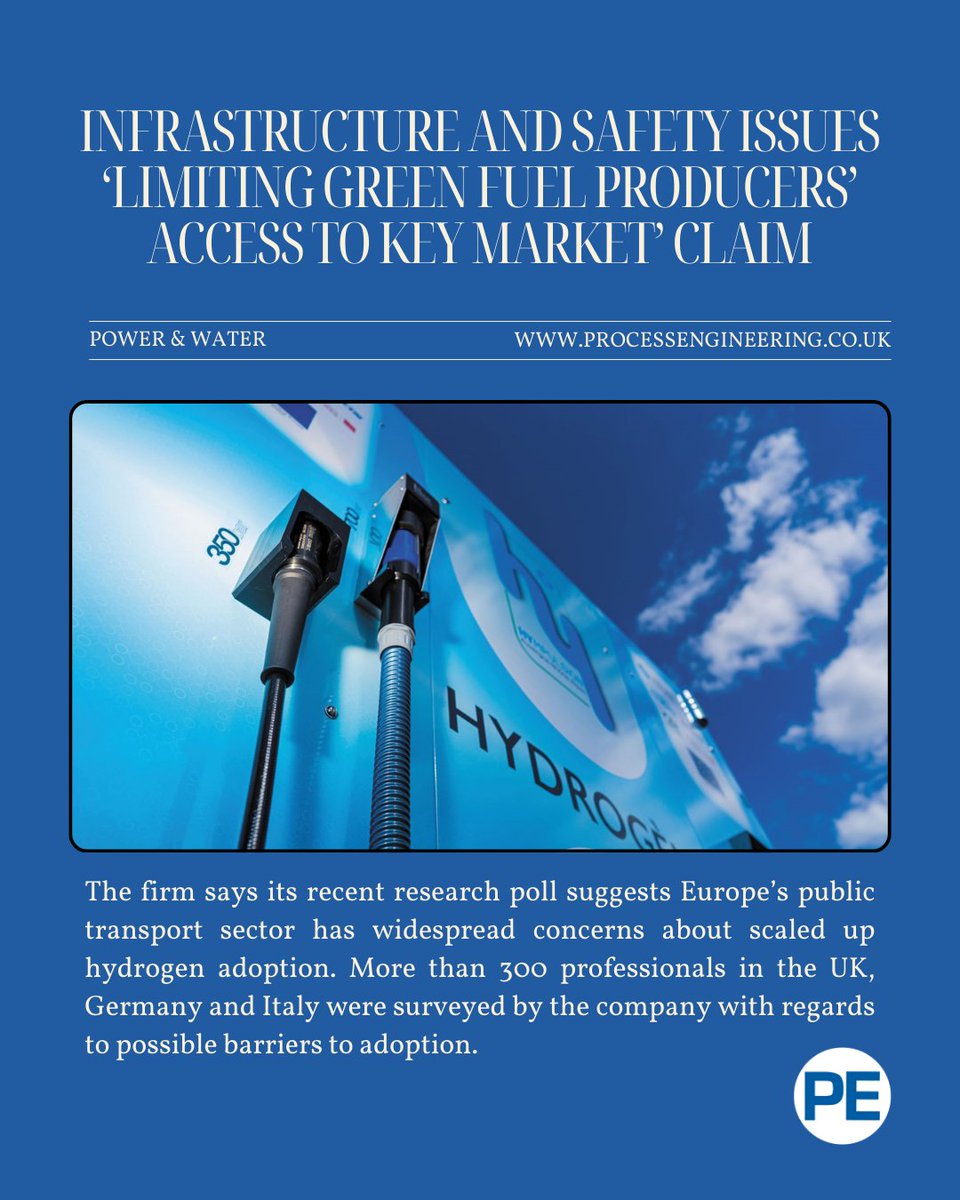 Growth in one of the biggest potential markets for green energy producers could be hindered by infrastructure and storage problems, states process automation specialists IMI.

Read more: processengineering.co.uk/article/209702…

#PE #infrastructure