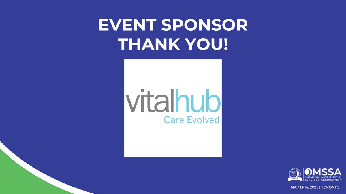 OMSSA is very pleased to announce VitalHub (<a href="/VitalHubCorp/">VitalHub</a>) as our 2025 Exchange Conference Event Sponsor! Thank you to VitalHub for your support of our upcoming event. Learn more about VitalHub: ow.ly/rfks50V8oCw