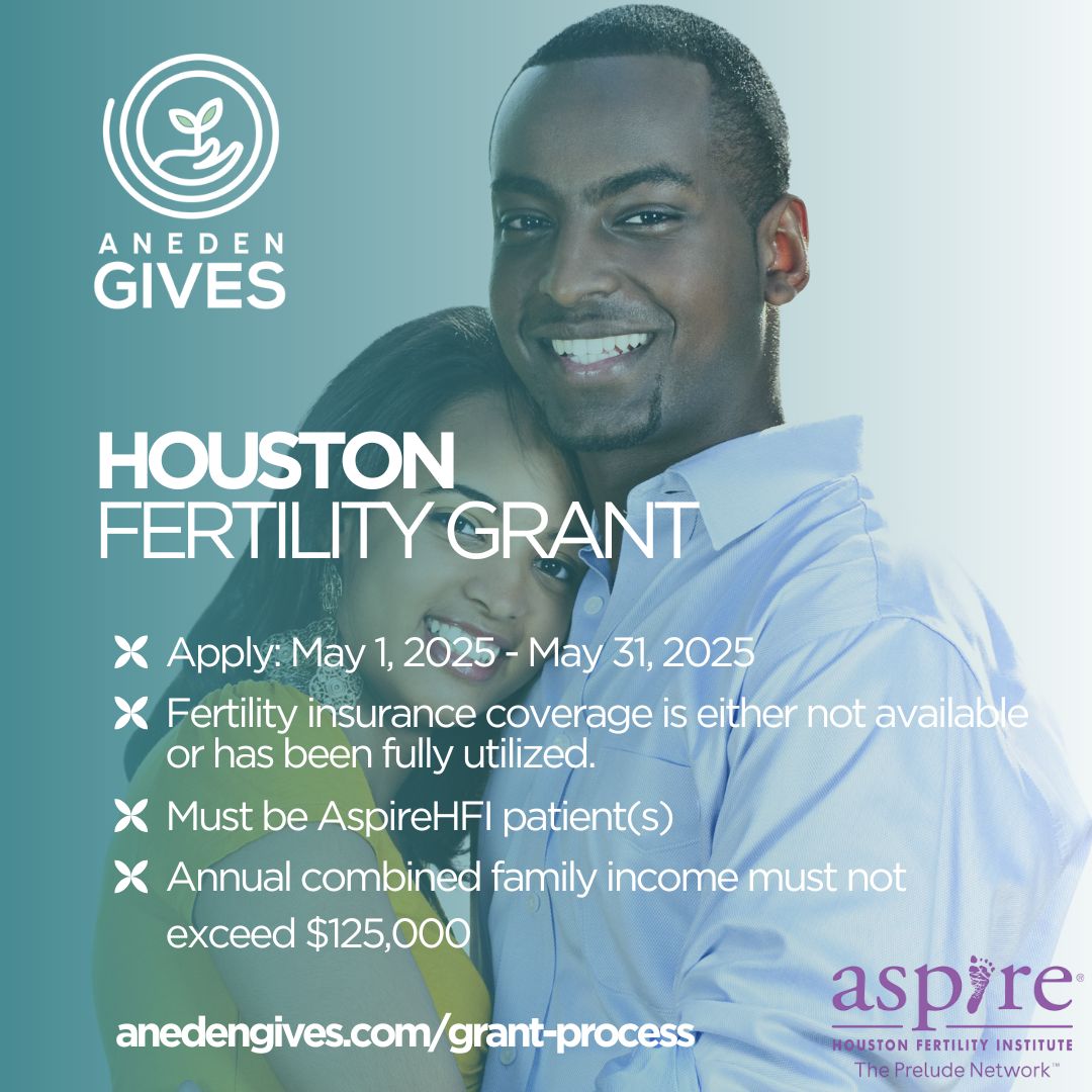 AnedenGives's tweet photo. Aneden Gives is once again offering a Fertility Grants to 8 individuals or couples in Houston! This program is exclusively for Aspire HFI patients! 💕

🗓 Application Window:
📅 Opens: May 1
📅 Closes: May 31

https://t.co/gt9l4nZ71N https://t.co/m6fyt6wE5P