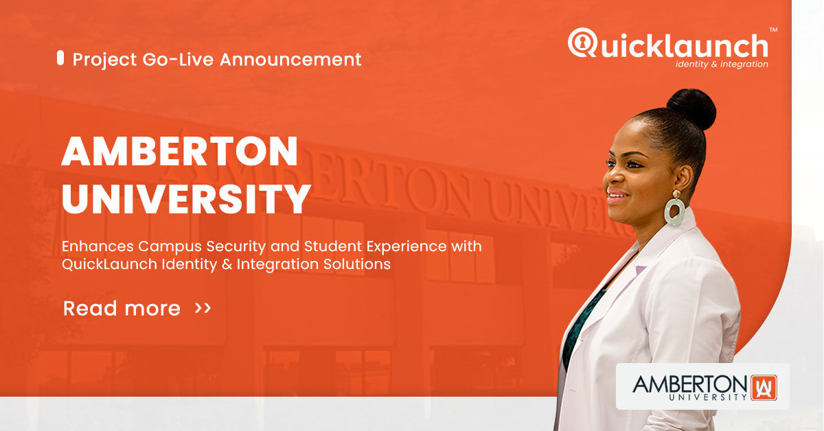 QLSSO's tweet photo. Amberton University is now live with QuickLaunch Adaptive MFA & SSO!
- Boosted security
- Streamlined access
- Proud to support their journey!
#CyberSecurity #HigherEd #MFA #SSO #QuickLaunch https://t.co/yuctTJb3sz