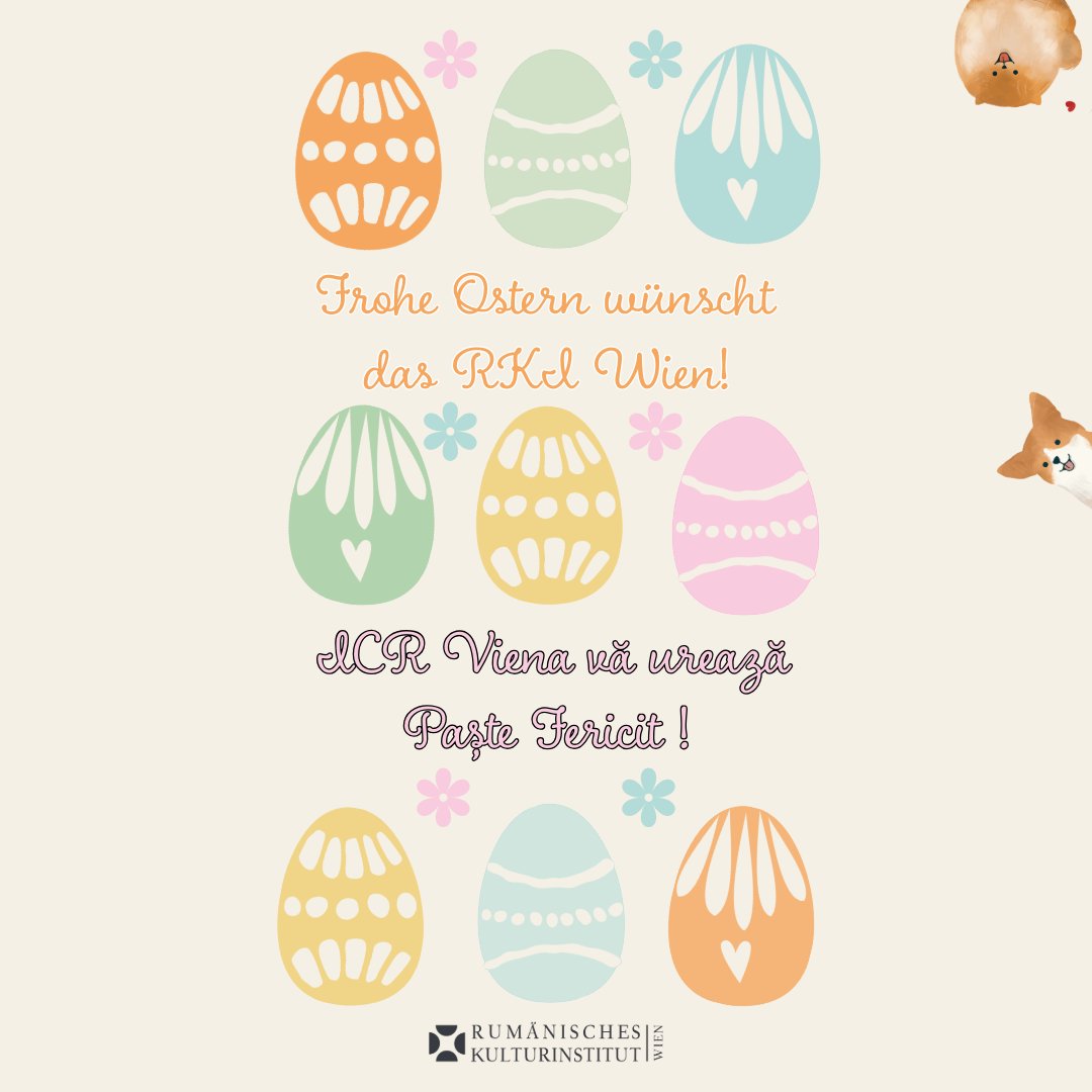 Frohe Ostern wünscht das RKI Wien ! 
...
#rkiwien #icrviena #Paste #ostern2025 #wien #ostern #viena #vienna #froheostern #pastefericit