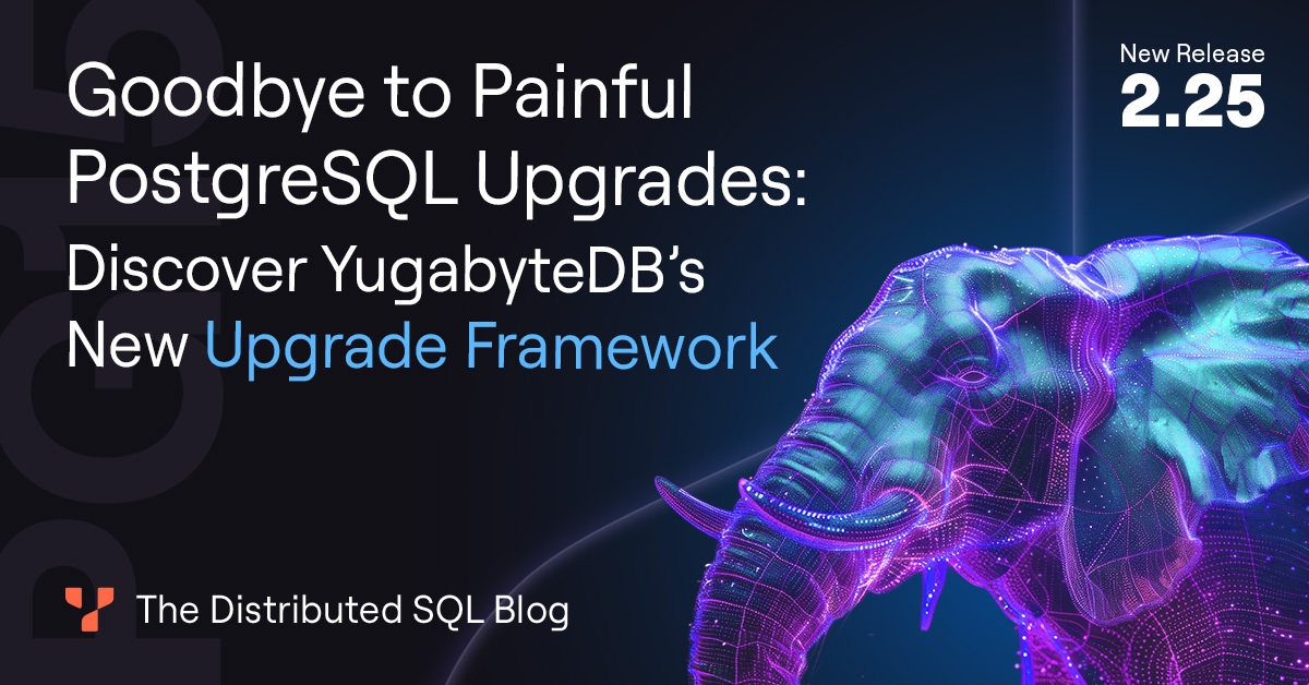 PostgreSQL upgrades have long been a challenge for engineers, resulting in overwhelming operational complexity and unavoidable downtime. 🤔

Check out this new blog from <a href="/Yugabyte/">YugabyteDB</a> expert Hari Krishna Sunder to discover how YugabyteDB is rewriting the rules with an industry-first