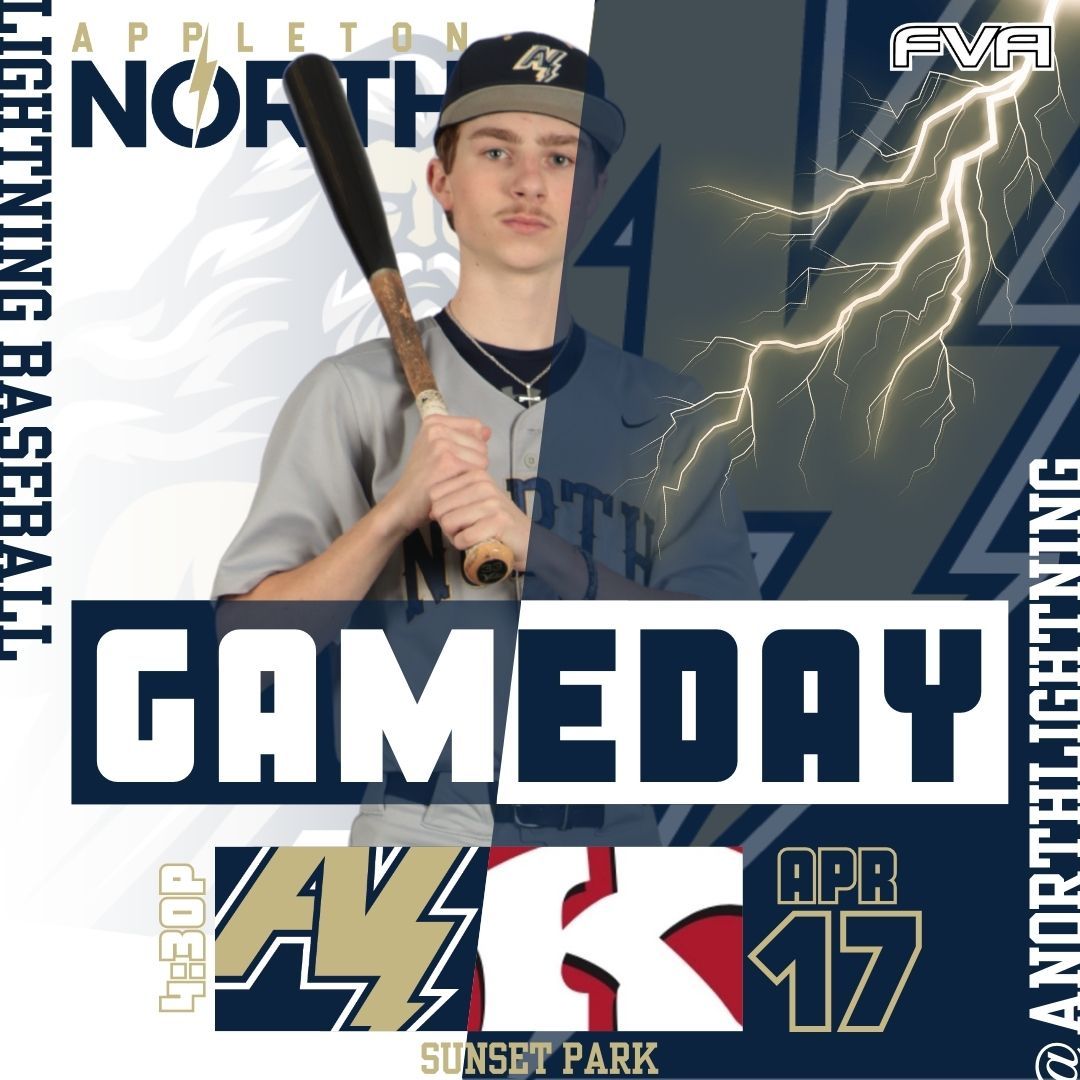 ⚡ ⚾ Game Day!

📰 The Lightning head to the short porches of Sunset Park!
📍 Varsity - Kimberly | JV - Home
🆚 Kimberly Papermakers
🕟 4:30P
🧭 #GoNorth