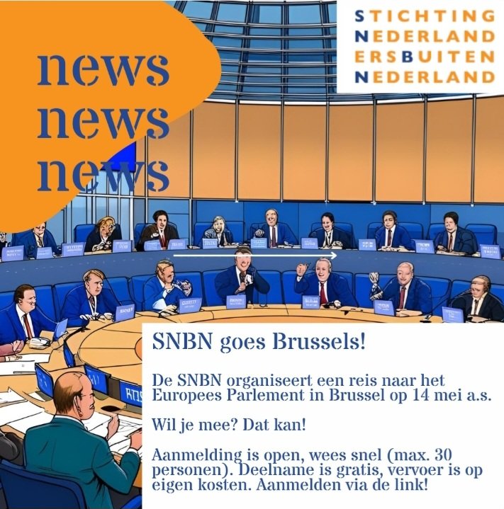 NLersBuitenNL's tweet photo. We gaan op 14 mei a.s. naar Brussel met een kleine groep van onze achterban voor een bezoek aan het Europees Parlement! Wil je mee? Dat kan!
Er zijn nog een aantal plekken over dus meld je snel aan via:
https://t.co/SwTlycjJtA
#SNBN #NLersBuitenNL #DutchiesAbroad https://t.co/Z5KWWJa1Fm