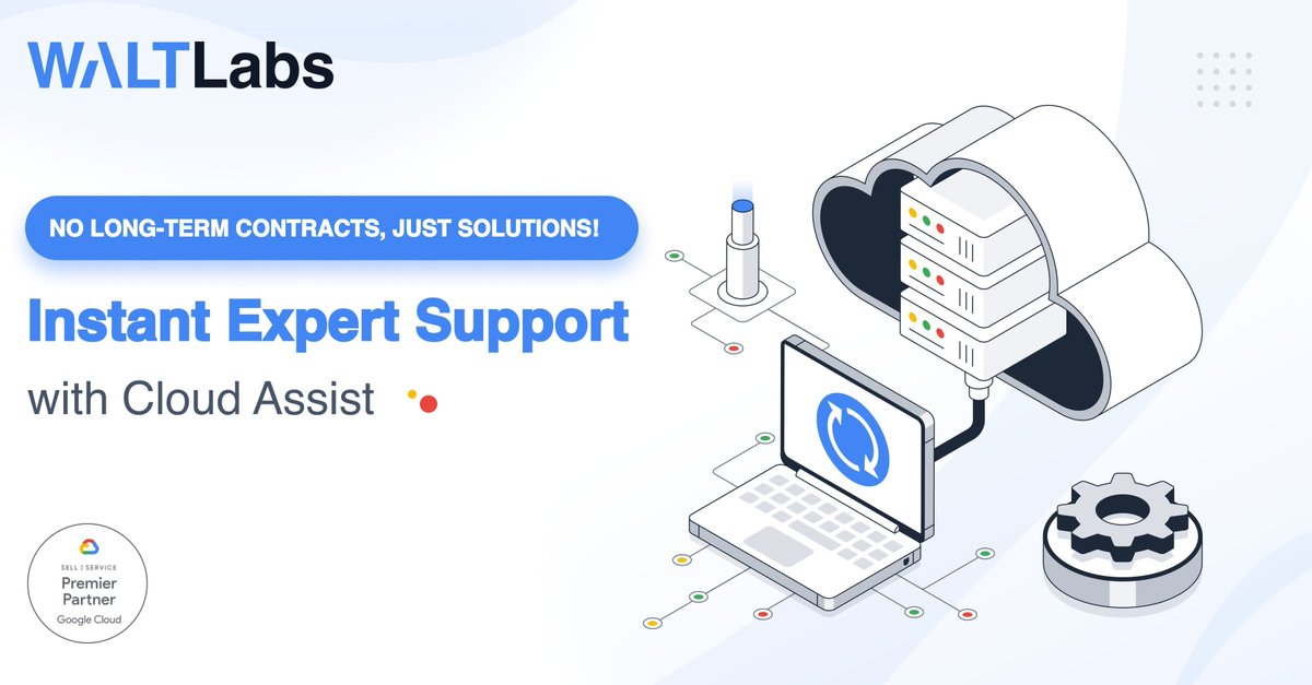 Facing issues in your cloud environment? Cloud Assist On-Demand offers expert support from certified engineers without long-term contracts. Contact us today! waltlabs.io/contact-us #WALTLabs #GoogleCloud #CloudComputing #CloudSolutions #CloudAssist