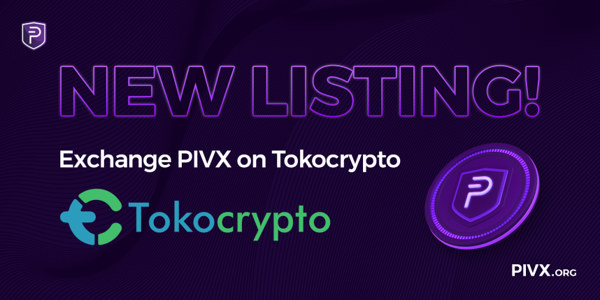 $PIVX is happy to announce it is now listed on <a href="/Tokocrypto/">Tokocrypto</a>! 🎉
tokocrypto.com is the first regulated and trusted crypto asset trading platform in Indonesia. 

#PIVX #Tokocrypto #Indonesia