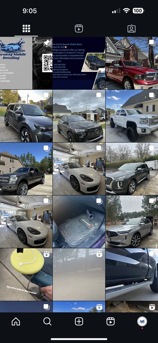 Coaches if you were looking for a hard worker you got one right here. I’m 18 years old. I started my detailing business when I was at the age of 15 been running successfully for three years and I have over 25 monthly clients. I work about every day and after work I go to the gym