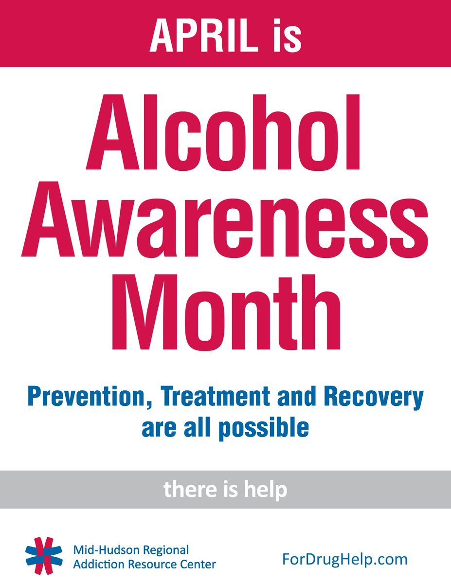 fordrughelp's tweet image. April is #AlcoholAwarenessMonth—a time to raise awareness of alcohol use and misuse. Find helpful prevention, treatment, &amp;amp; recovery resources that you and your community can use to support those who may be struggling here in the Hudson Valley: ForDrugHelp.com #ForDrugHelp