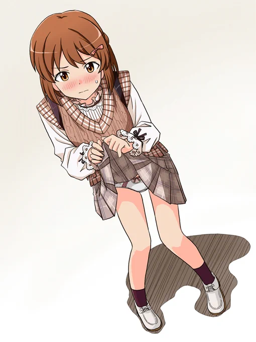 プライベートドレス雪歩この服好き。好きだけど持ってないから細部がわかんなくて描いてなかったやつ。 