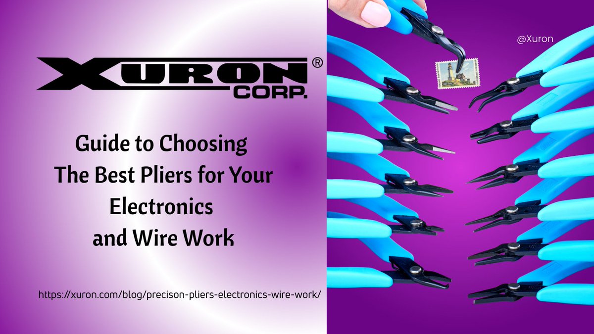 Xuron's tweet image. Precision meets performance!
Xuron® precision pliers are the perfect tools for #electronics pros.
✅ Ergonomic &amp;amp; ESD-safe grips
✅ Durable, premium materials
✅ Ideal for circuits, components &amp;amp; wires
Upgrade your toolkit today! #XuronTools 
👉 Show us your projects!