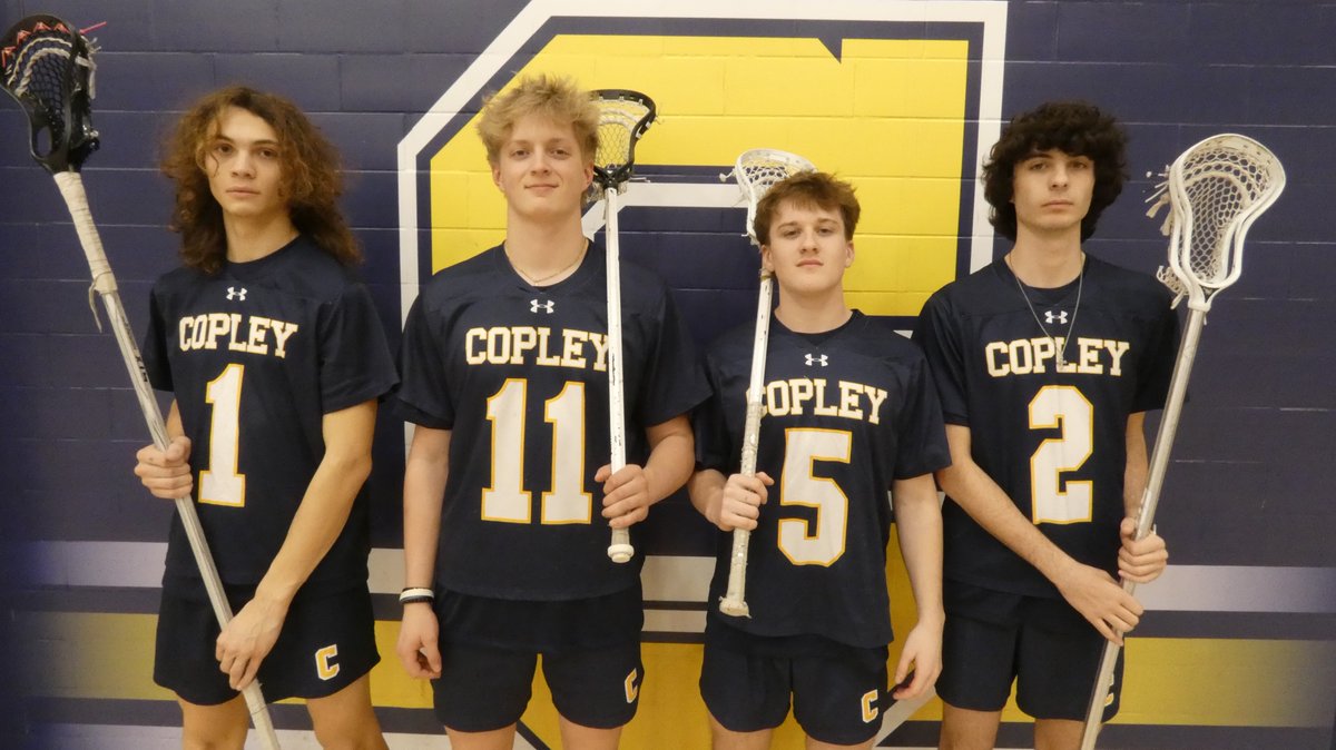 Celebrating our seniors tonight!  Cam Dalton, Matthew Dougherty, Xzandre Flohr and Cole Flanick!!