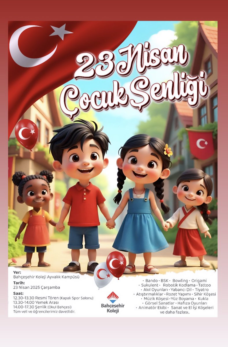 23 Nisan Çocuk Şenliğimize Tüm Öğrencilerimiz Ve Velilerimiz Davetlidir.❤️🙏