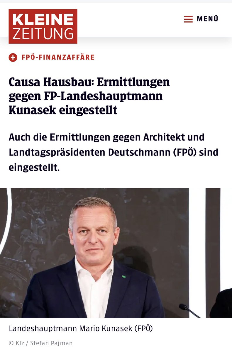 HAmesbauer's tweet photo. Jetzt ist endlich offiziell was von vornherein klar war: Die miesen (per anonymer Anzeigen vorgebrachten) Anschuldigungen gegen Mario Kunasek entbehren jeglicher Grundlage. Werden sich jetzt gewisse Personen für die jahrelange Hetze und Vorverurteilung entschuldigen? Natürlich nicht, dazu bräuchte es  ja Charakter…