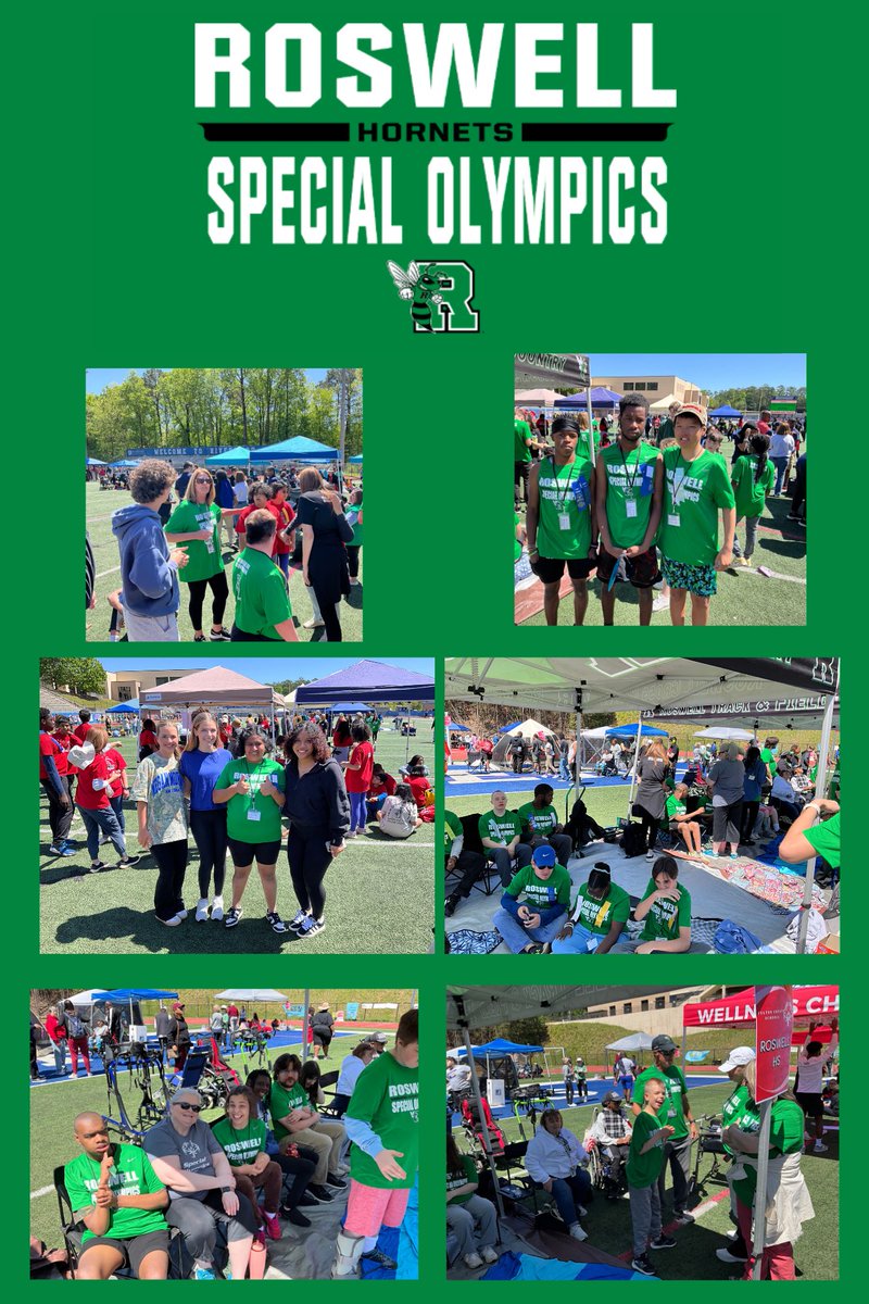 RoswellSPOL's tweet photo. Shoutout to JC Berry @BSNSPORTS for gearing us up with these amazing Nike dri-fit t-shirts. The sea of green was definitely easy to spot today! @berryboy45 @roswellsports @rhscbi @RoswellHighSch #scheerdetermination https://t.co/4rWjnYHdLC