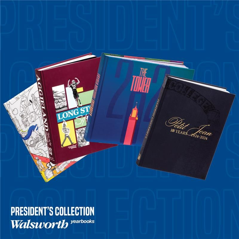Find   inspiration for your 2026 yearook with Walsworth's 34 award-winning schools   in the President's Collection Video Series. See the gallery at   link.walsworthyearbooks.com/PresCollect. #Walsworth #Yearbooks