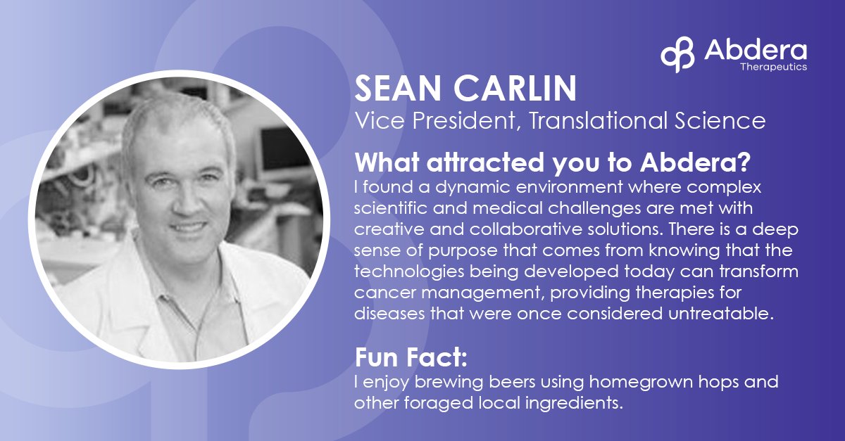 Our strength lies in the passionate people behind the mission. Every new team member adds a unique perspective &amp; a shared drive to transform the way people living with cancer can be treated. With a commitment to impact and a mindset built for innovation, Sean is helping push our