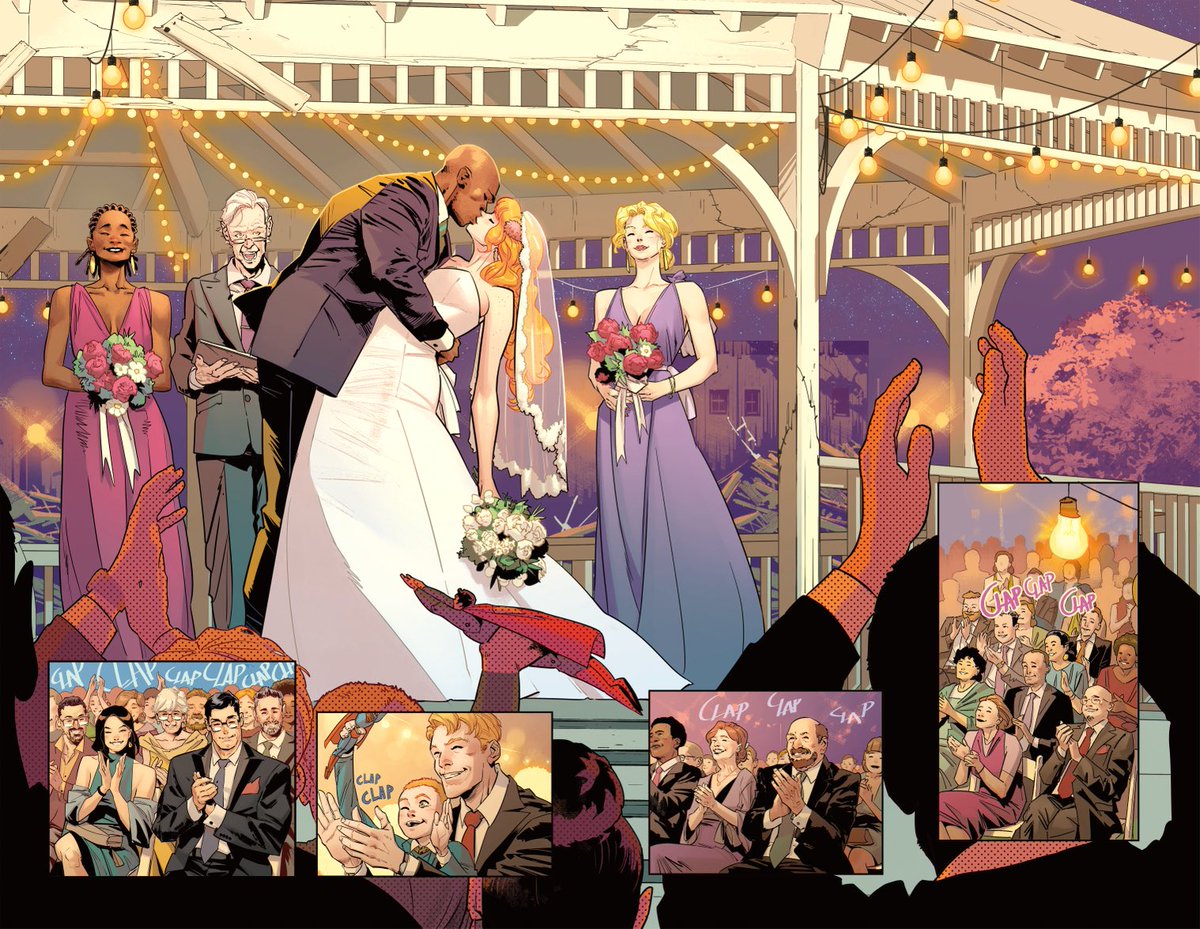 You may KISS the BRIDE!! ♥️🔥Lana Lang’s wedding, a character I didn’t know I needed to draw! It’s been so much fun drawing her in her different stages. Summer of SUPERMAN special #1 #superman ⁦<a href="/tomeu_morey/">Tomeu Morey</a>⁩ perfect colors ;)