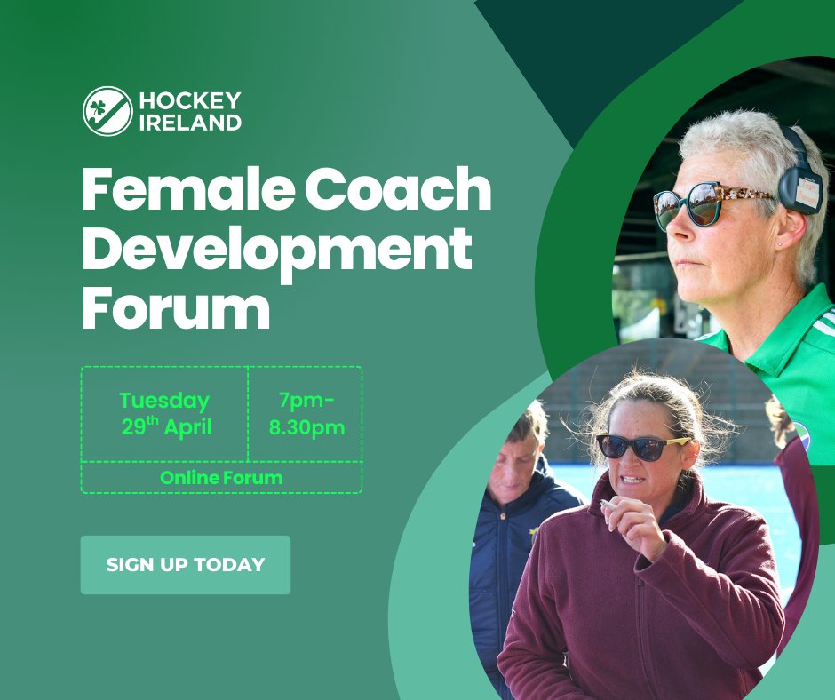 We are inviting enthusiastic female coaches to have your say on the challenges facing you as a hockey coach in Ireland, and how you feel we can support you better on your journey. 

To sign up: forms.office.com/e/V7G8srXSZj

#focusoncoaching